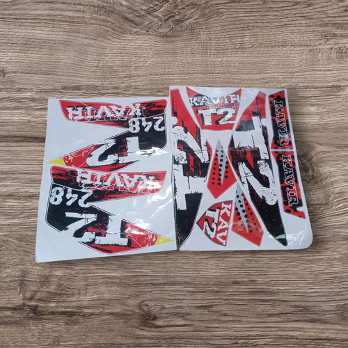 آرم تریل کویر T 2 (برچسپ) کامل تریل کویر t 2 قرمز مشکی