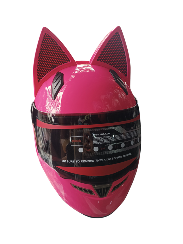 کلاه کاسکت خرگوشی صورتی