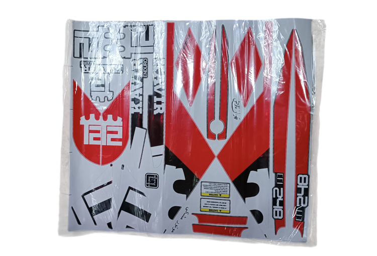 برچسپ کامل تریل کویر t2 سفید قرمز