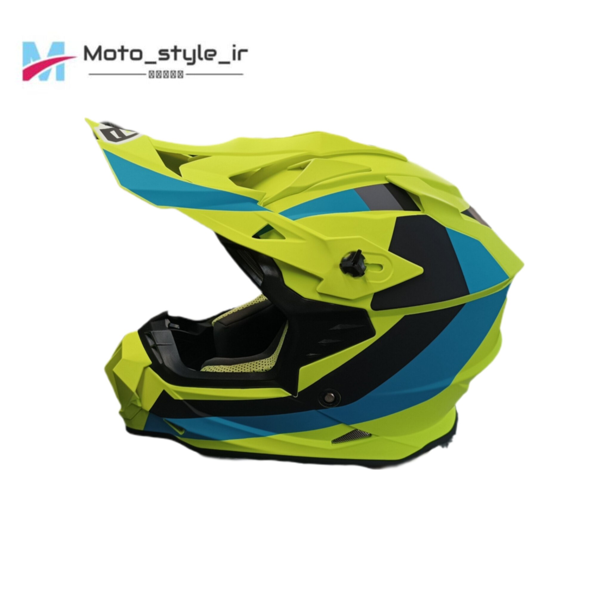 کلاه کاسکت کراسی 6d فسفری آبی